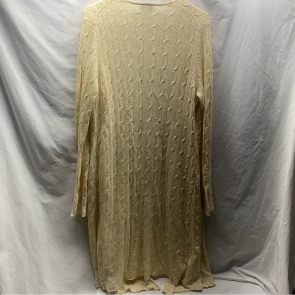 Ann Taylor Loft L Duster Cardigan Angora Wool Blend Sweater Long Womens - Picture 3 of 7